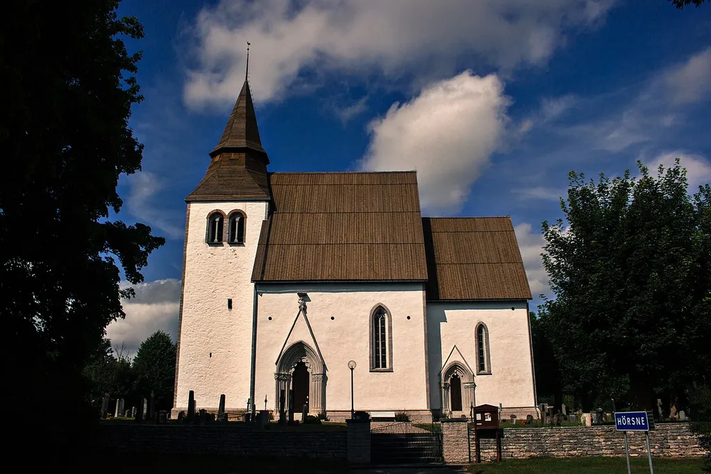 Igrexa de Hörsne, en Gotland.