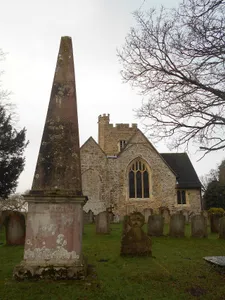 Obelisk 20 Yards To East Of Addington Church