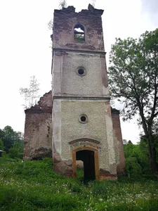 Ruins of protestant church in Rudník