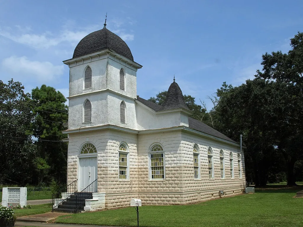 Lebanon Chapel AME Church in Fairhope, Alabama; listed on the National Register of Historic Places