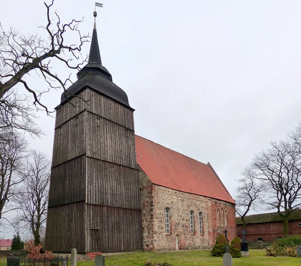Wildberg Vorpommern Kirche, Ansicht von Südwesten