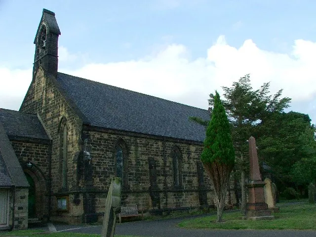Holy Trinity parish church, Mares Close, Seghill, Northumberland, seen from the south