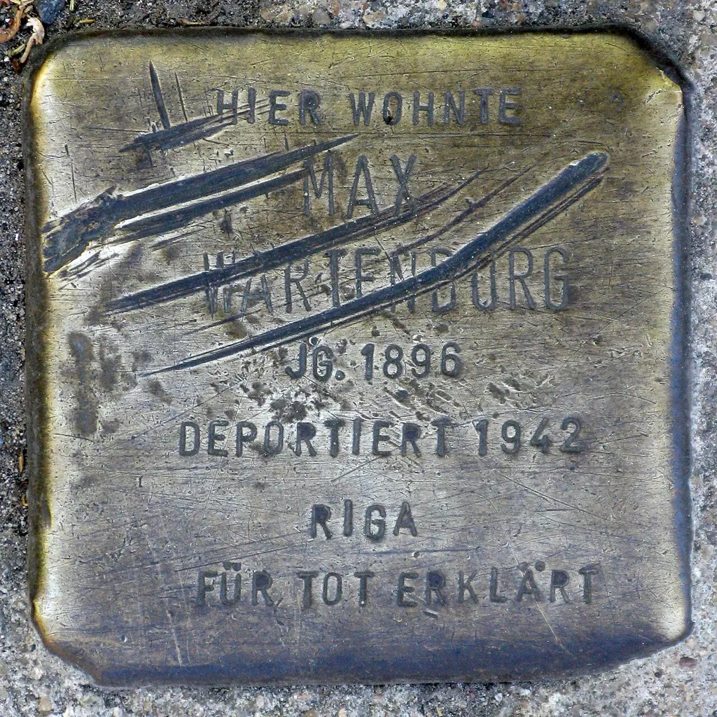 Stolperstein für Max Wartenburg, Frankfurter Allee 172, Berlin-Lichtenberg