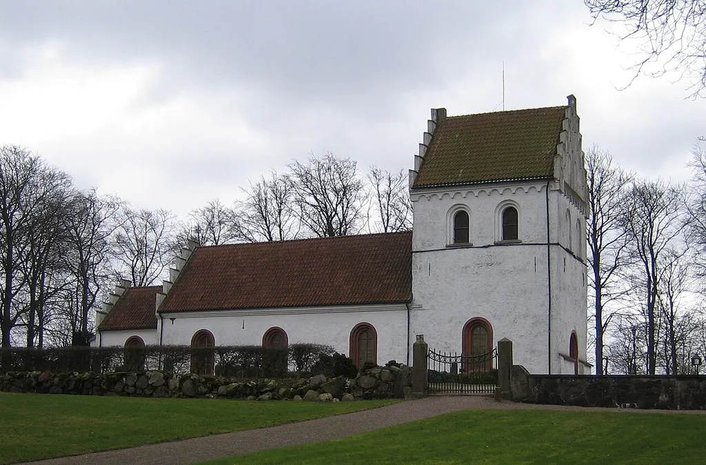 Högestads kyrka in Skåne, Sweden