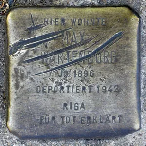 Stolperstein dedicated to Max Wartenburg
