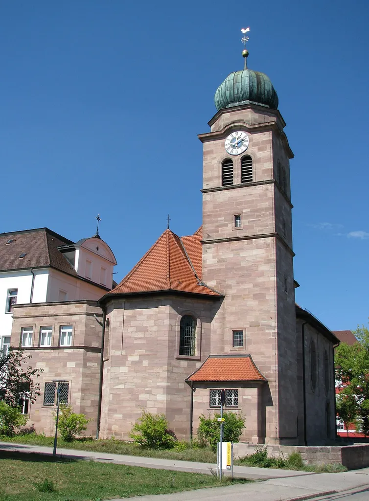 Zell, Ortsteil von Hilpoltsteim im Landkreis Roth, Kath. Pfarrkirche St. Walburga