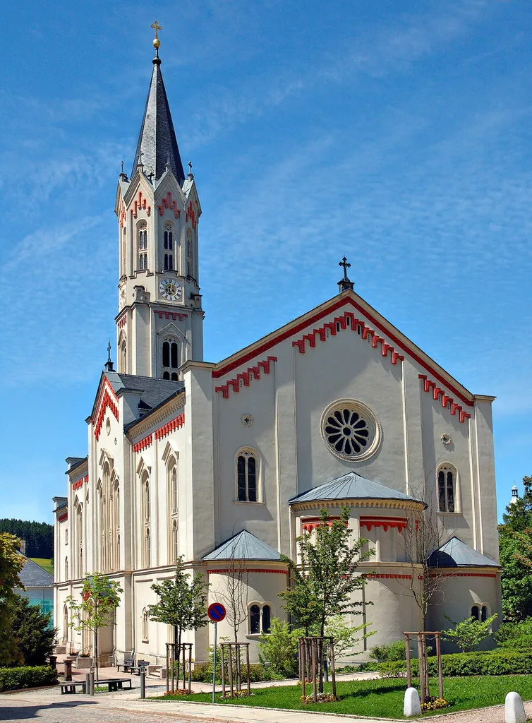 Lutheran church in Eibenstock (Saxony, Germany)