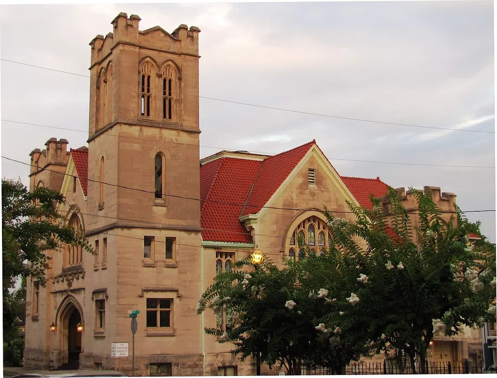 The Knoxville House of Faith (416 Lovenia Avenue), a Pentecostal church in Knoxville, Tennessee, USA. Built in 1912, this church is listed on the National Register of Historic Places as the Trinity Methodist Episcopal Church, and is a contributing property within the NRHP-listed Fourth and Gill Historic District.