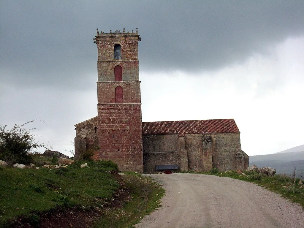 Church of Saint Mary of King, from 11th century, in Atienza, Guadalajara, Spain.