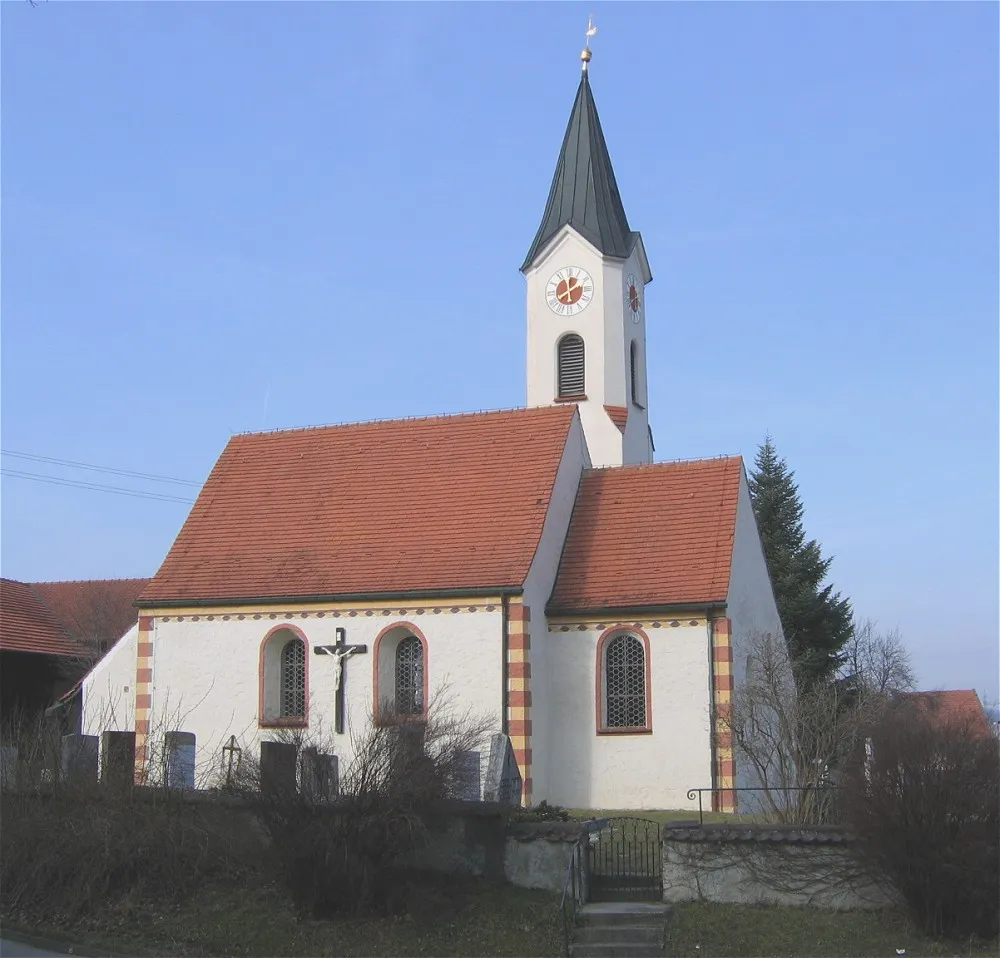Lorenzenberg, view of St Lawrence's Subsidiary Church from south-east.