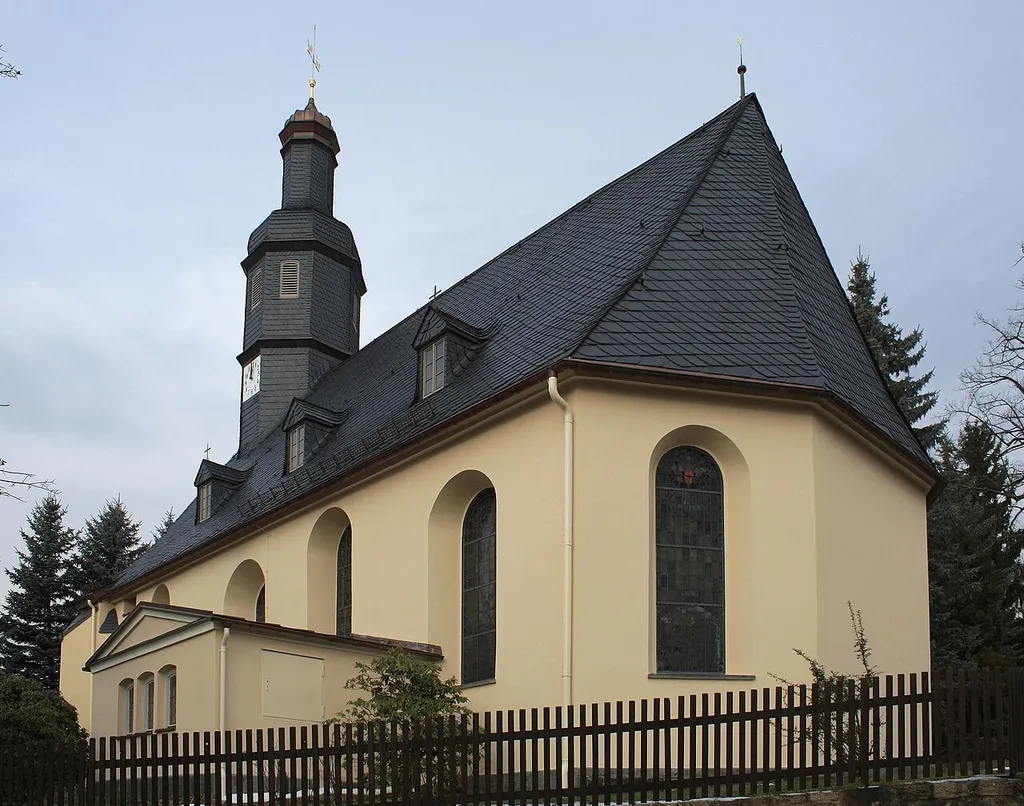 Lauter/Sachsen, church (1628), view from SE