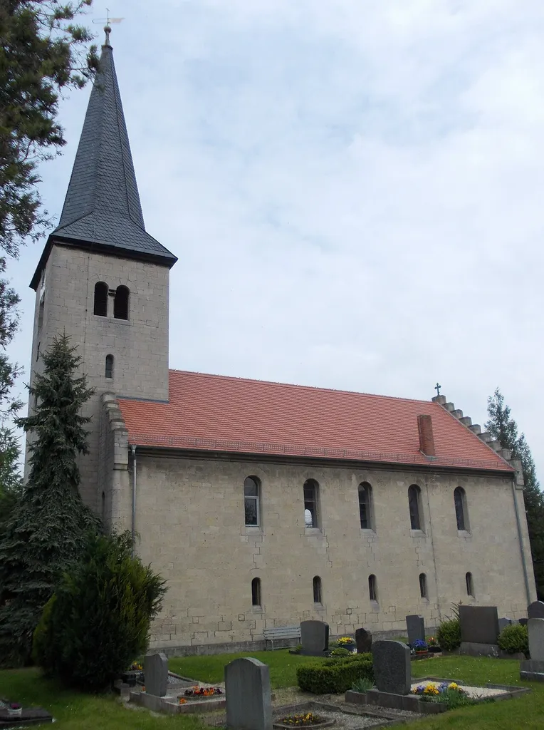 St. Nicholas Church in Obermöllern (Lanitz-Hassel-Tal, district: Burgenlandkreis, Saxony-Anhalt)
