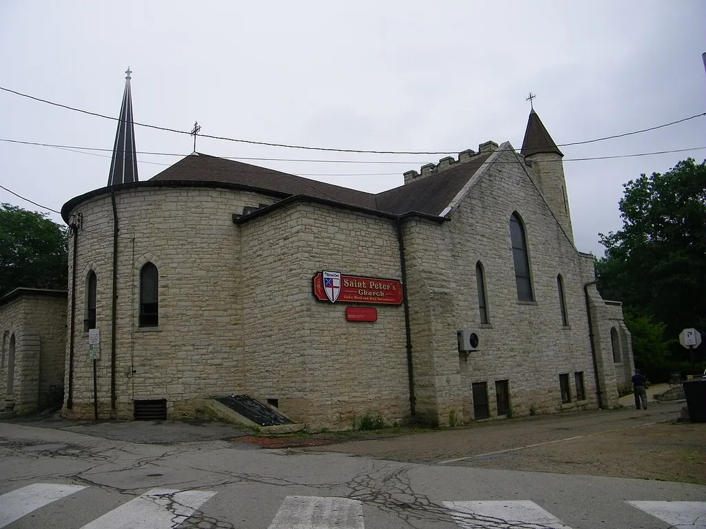 St. Peter's Anglican Church, Butler, Pennsylvania. William Halsey Wood, architect. St Peter's is a member of the Anglican Diocese of Pittsburgh in the Anglican Church in North America.