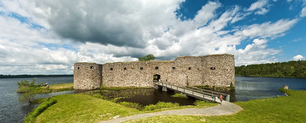 Ruins of Kronoberg Castle, Växjö, Småland, Sweden.