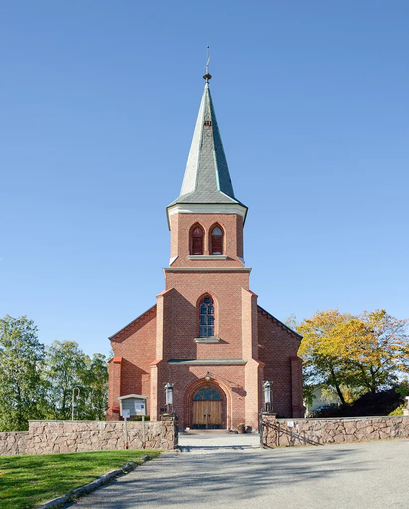 Skoger church, built in 1885.