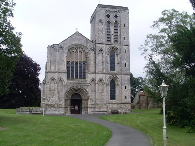St Mary's Priory, Old Malton, near to Old Malton, North Yorkshire, Great Britain. Located on the B1257 Town Street, this Norman Church was founded in 1100 and completed in 1150. It is the only Gilbertine House, out of a total of 26 which originated in medieval England, which is still used for regular public worship. Now only one third of its original size, it contains 35 fine misericords. Its postcode is YO17 7HB.