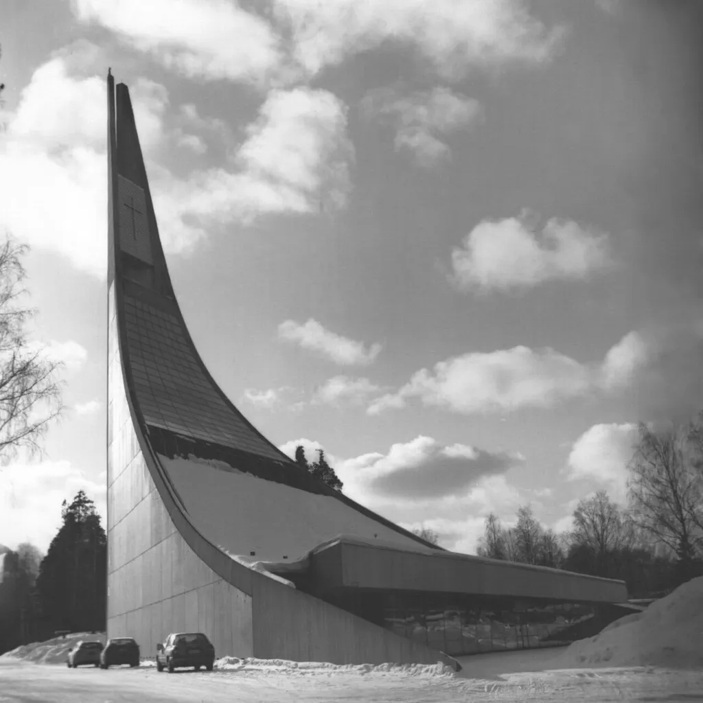 Lauritsala church (built 1969) in Lappeenranta, Finland.