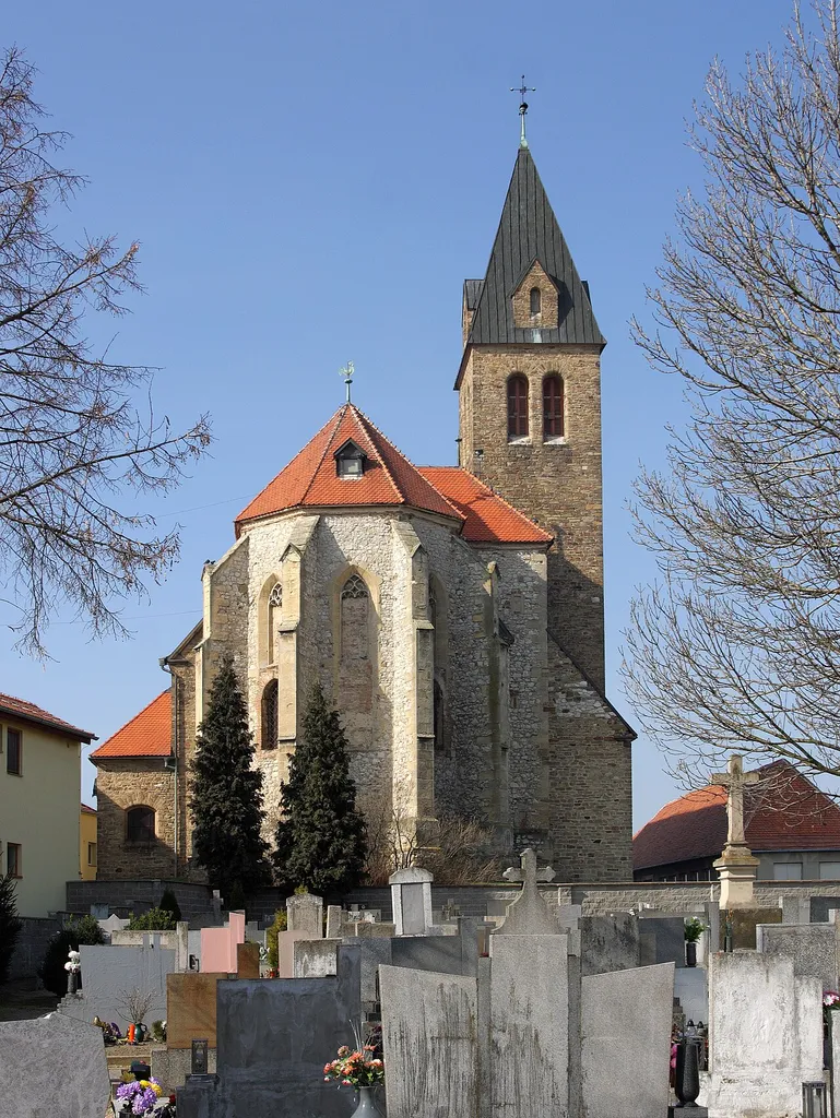 Zaječí - kostel sv Jana Křtitele.