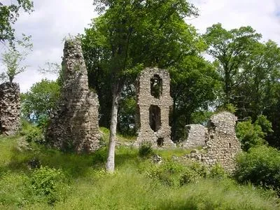 Stecklenburg Burgruine, public domain, eigenes Foto von 2004 Mewes