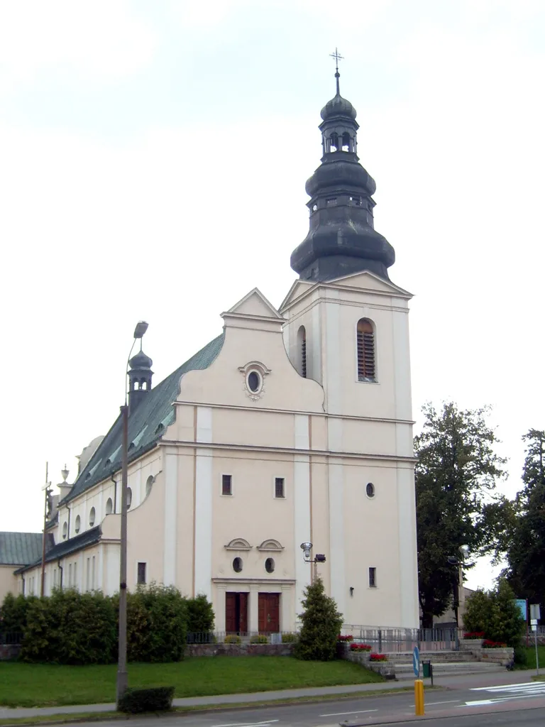 The church in Trzcianka, Poland.