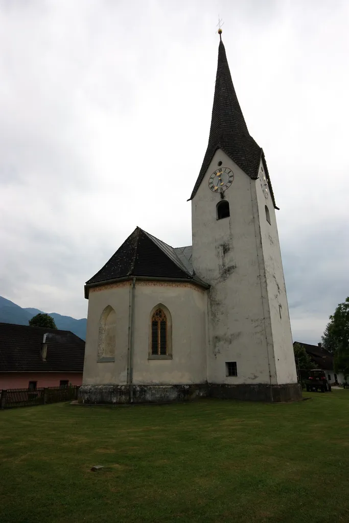 Church Saint Nikolaus in Hof (Dvor) in the community of Feistritz ob Bleiburg, Carinthia