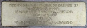 Stolperstein Handelskammer Hamburg