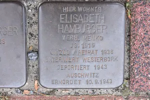 Stolperstein dedicated to Elisabeth Hamburger