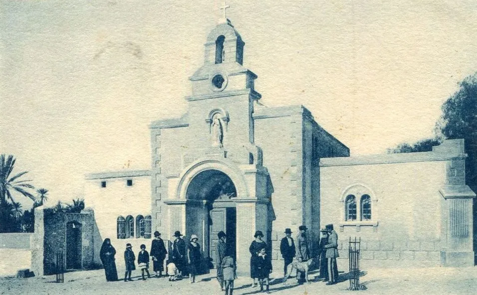 Église de Médenine en Tunisie dans les années 1930