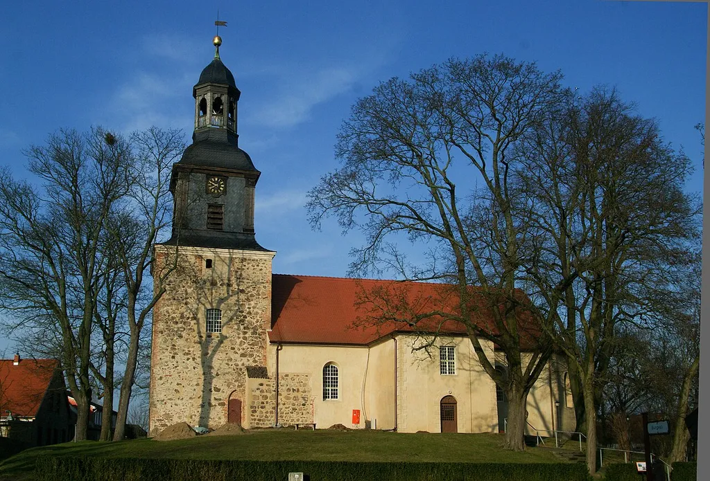 Vehlefanz, Brandenburg, Germany in winter