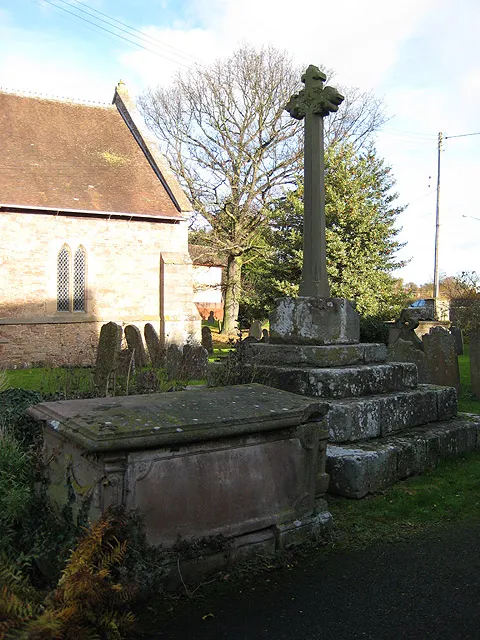 Churchyard cross, St Bartholomew's, Holmer Sits on a square base, with a niche in the east face. There are four 14th century stone steps but the rest is modern.