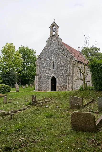St Nicholas, Church A Saxon church which has been extended over the years. It has a Victorian bell turret. The church is privately owned but the Church of England holds services there or, as I was told, "it comes under the Bishop of Portsmouth but we don't have to do what the Bishop says".