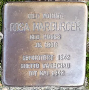 Stolperstein dedicated to Rosa Marburger