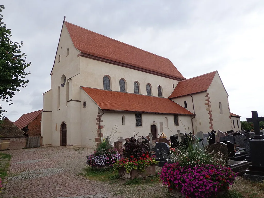 Views of the exterior of that medieval church after its renovation in 2020-2022.