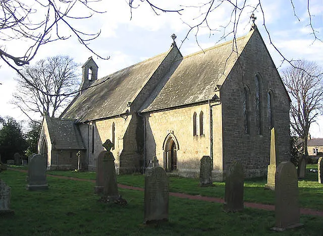 St James' parish church, South Charlton, Northumberland, seen from the east