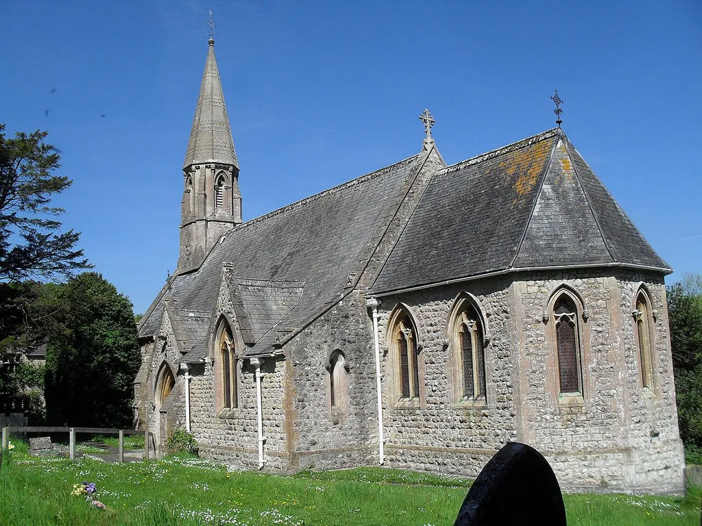 Church of England parish church, Woolland, Dorset, seen from the southeast