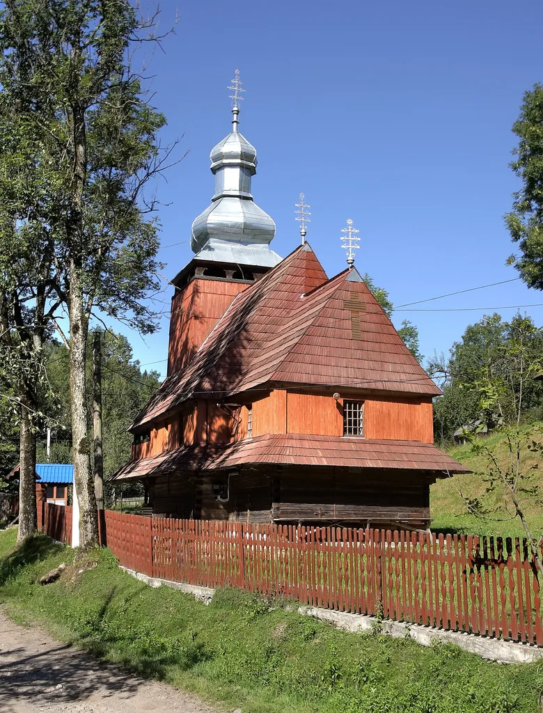 Church Presentation of Mary ("The Entry of the Most Holy Theotokos into the Temple", Bukovets, Mizhhiria Raion, Zakarpattia Oblast, Ukraine. built in 1808