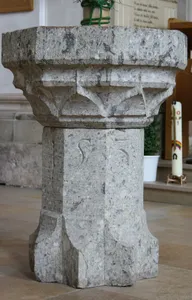 Baptismal font of Dreifaltigkeitskirche (Haunsheim)