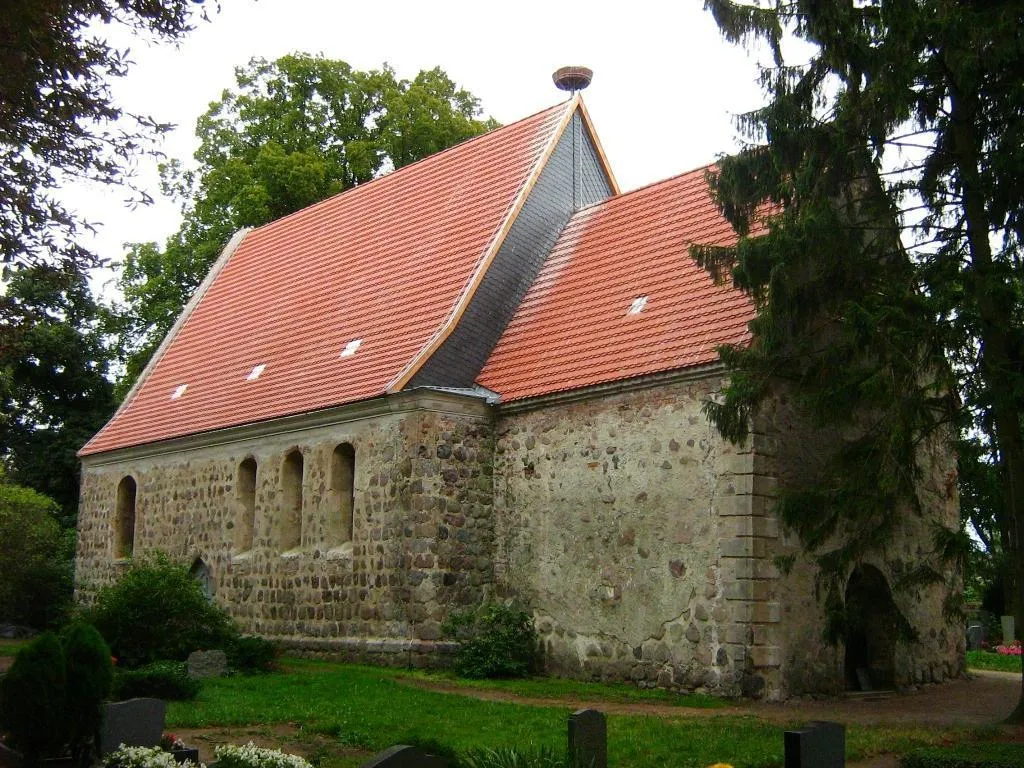 Die village church in Neddemin (Landkreis Mecklenburgische Seenplatte).