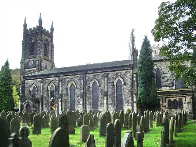 Parish Church of Hebden Bridge, St James the Great, near to Mytholm, Calderdale, Great Britain.