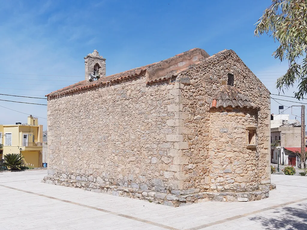 The 14th century church of Afentis Christos at Kastelli, Crete.