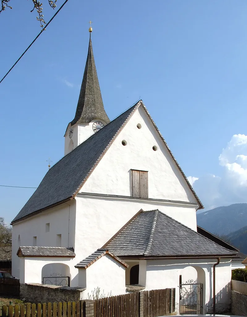 Parish church Saint Vitus at Muehldorf, community in the district of Spittal by the Drau, Carinthia, Austria This media shows the protected monument with ObjektID 62572 in Austria. (Commons, de, Wikidata)