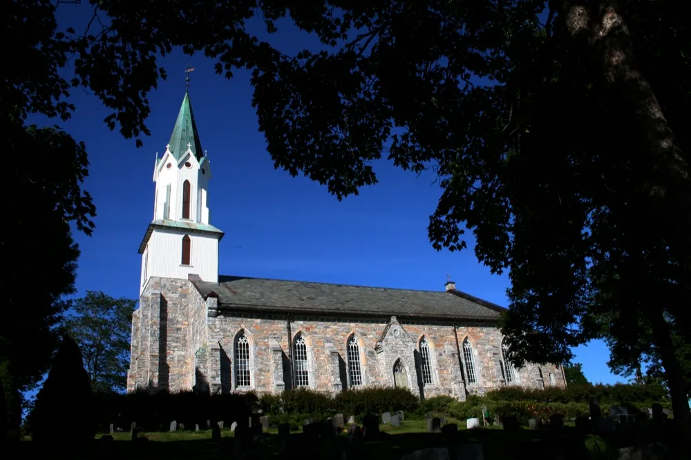 Sakshaug church at Inderøya in Nord-Trøndelag - consecrated in 1871 replacing Sakshaug gamle(old) church.
