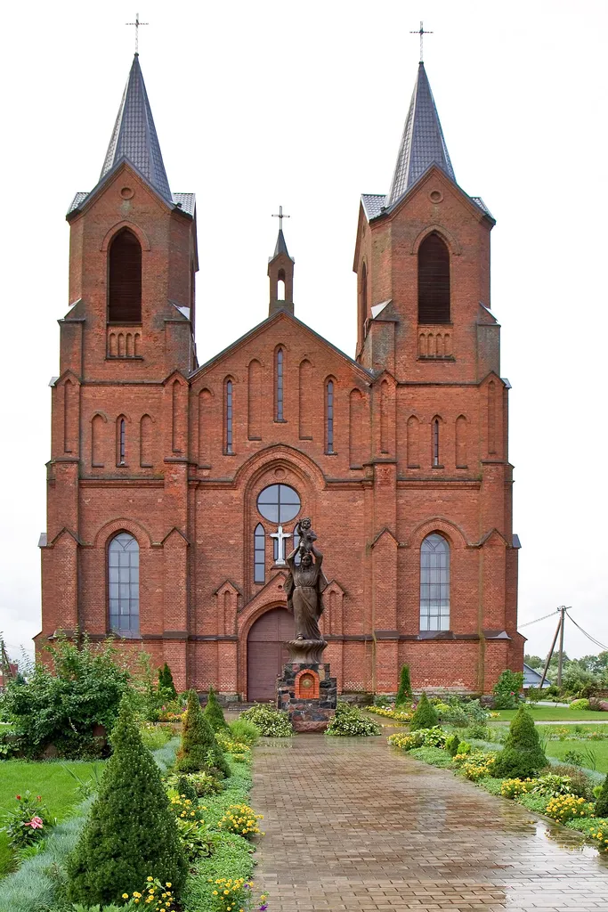 Catholic church of the Assumption of the Blessed Virgin Mary in Miory. Viciebsk province, Belarus.