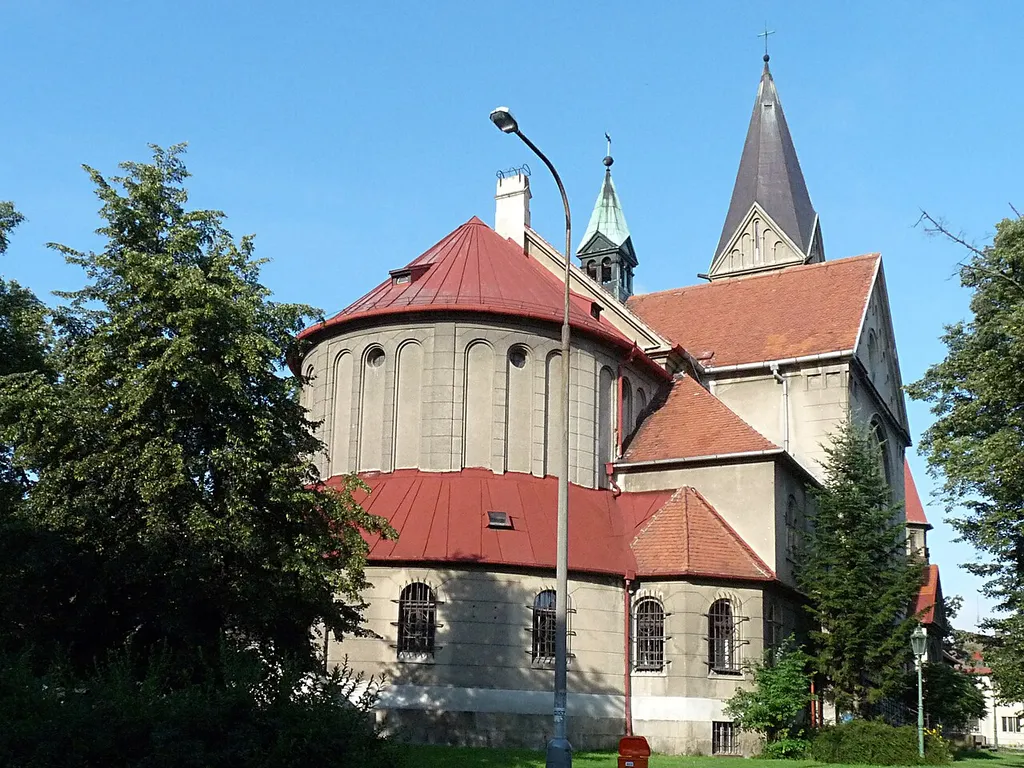 St John of Nepomuk church in České Budějovice, Czech Republic