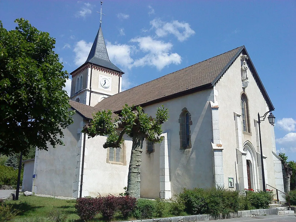 Eglise Saint-Benoît de Grilly, Ain, France