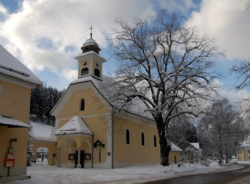 Parish church Kreuzerhöhung in Hinterstoder, Upper Austria (1787).