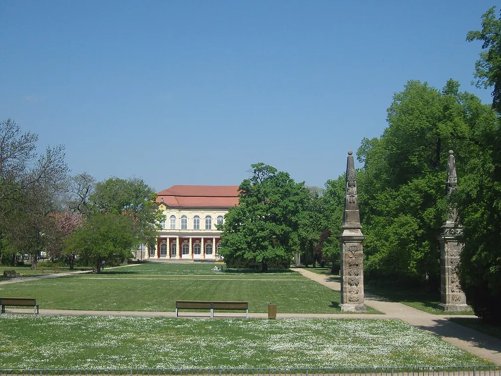 Blick in den Schlosspark Merseburg