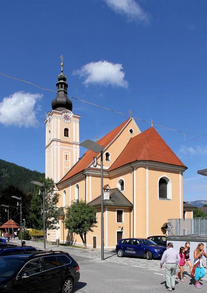 Katholische Pfarrkirche hl. Kunigunde in der steirischen Bezirkshauptstadt Mürzzuschlag.