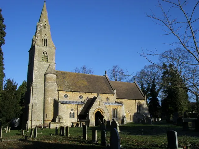 Church of England parish church of All Hallows, Hargrave, Northamptonshire, seen from the southwest