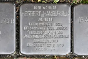 Stolperstein dedicated to Herbert Hamburger